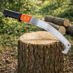 Piła ręczna do cięcia gałęzi i drewna z hakiem i możliwością zwieszenia 38cm