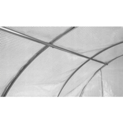 Tunel foliowy ogrodowy szklarnia z metalowym stelażem Biały 2x3x2m