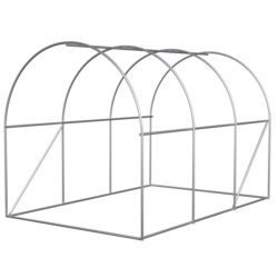 Tunel foliowy ogrodowy szklarnia z metalowym stelażem Biały 2x3x2m