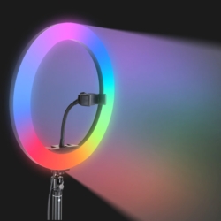 Lampa pierścieniowa do selfie LED RGB + Statyw + Pilot