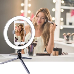 Lampa pierścieniowa do selfie LED do salonów kosmetycznych + Mały Statyw