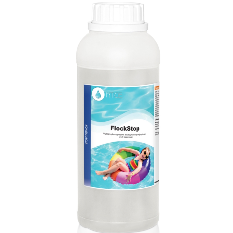 Zestaw chemii do basenu, Chlor, Algi, Korekcja pH, FlockStop + Tester