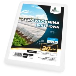 Agrowłóknina zimowa okryciowa przeciw mrozom biała 3,2x5m 30g/m2