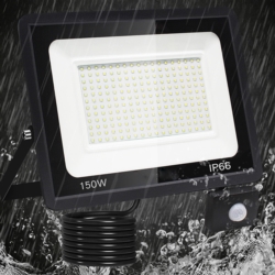 Halogen roboczy 150W LED SMD 230V IP66 z czujnikiem ruchu
