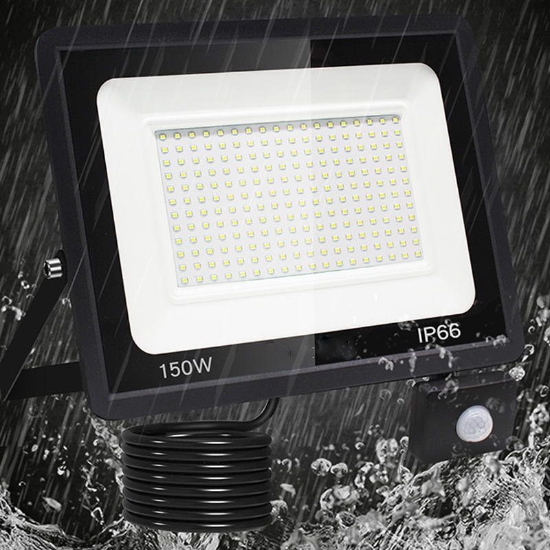 Halogen roboczy 150W LED SMD 230V IP66 z czujnikiem ruchu