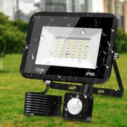 Halogen roboczy 20W LED SMD 230V IP66 z czujnikiem ruchu