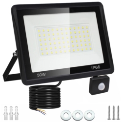 Halogen roboczy 50W LED SMD 230V IP66 z czujnikiem ruchu