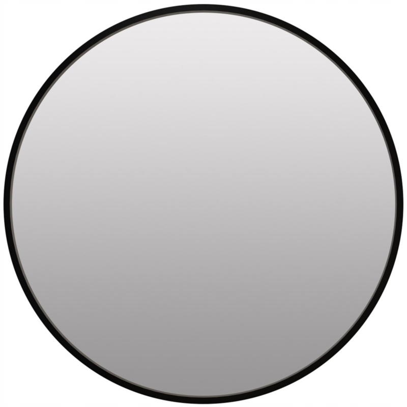 Lustro okrągłe do zawieszenia na ścianę Czarne 50cm