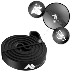 Guma oporowa do ćwiczeń gumy Powerband Czarna 11-17kg