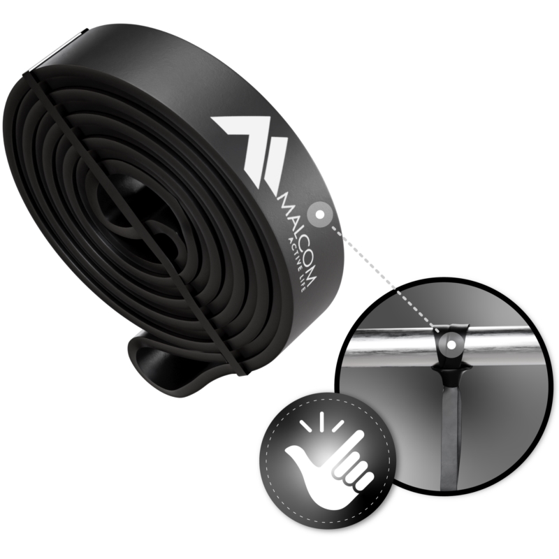 Guma oporowa do ćwiczeń gumy Powerband Czarna 11-17kg