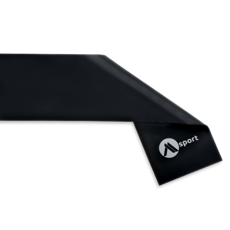 Guma do rehabilitacji taśma oporowa 0,4mm 12-15kg Czarna