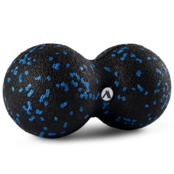 Piłka do masażu podwójna duoball Niebieska 16x8cm