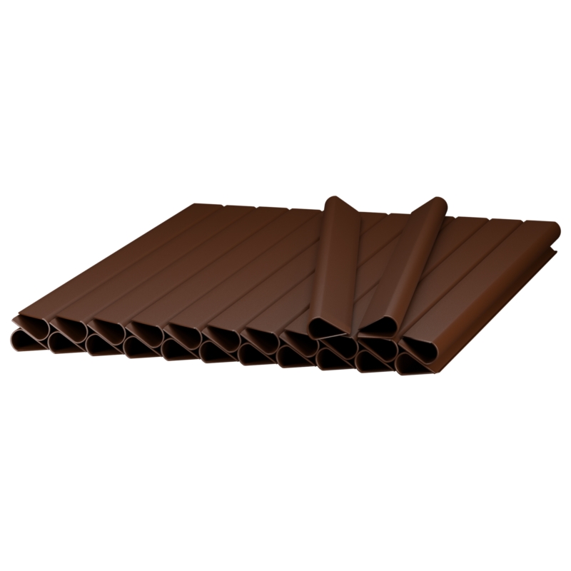 Komplet klipsów do taśmy ogrodzeniowej klipsy 19cm Ciemny Brązowy 24 sztuki