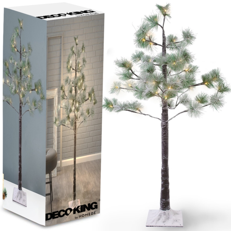 Drzewko świąteczne z oświetleniem LED Sosna Ośnieżona 100cm