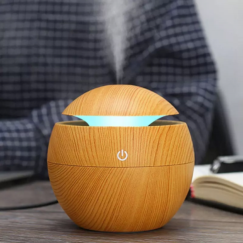 Nawilżacz powietrza automatyczny z aromaterapią Jasny Brąz 130ml