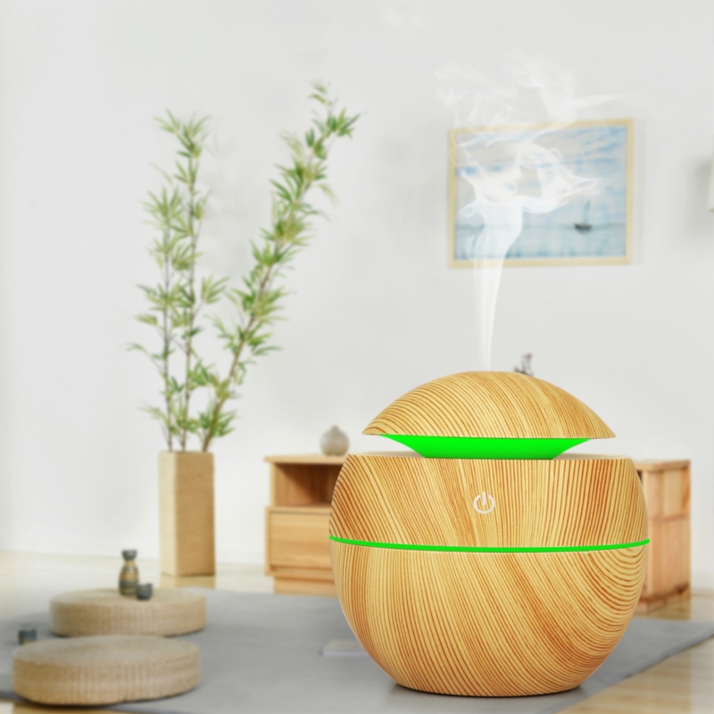 Nawilżacz powietrza automatyczny z aromaterapią Jasny Brąz 130ml