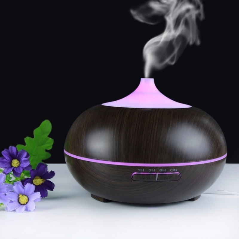 Nawilżacz powietrza z aromaterapią oświetlenie LED + Pilot