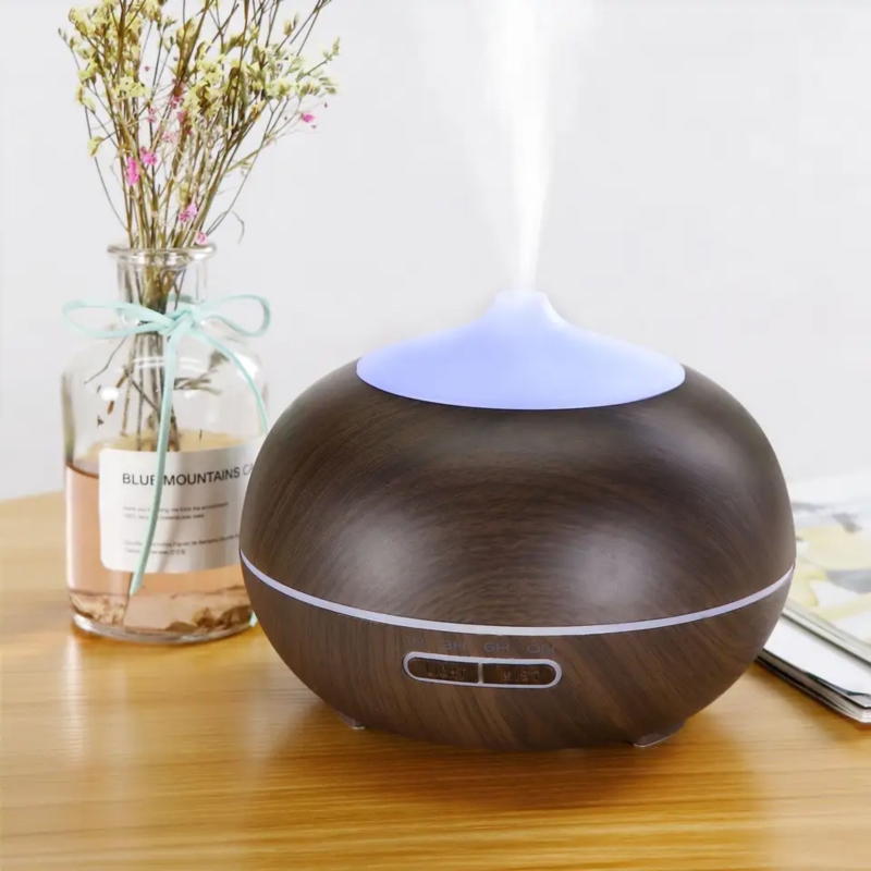 Nawilżacz powietrza z aromaterapią oświetlenie LED + Pilot