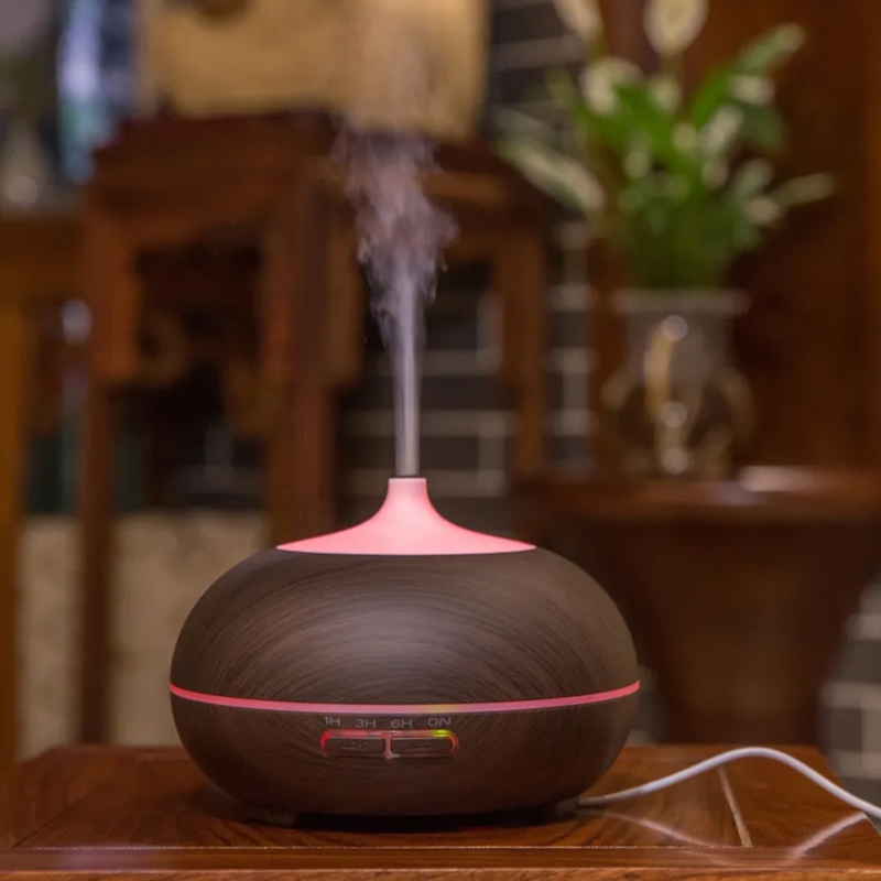 Nawilżacz powietrza z aromaterapią oświetlenie LED + Pilot