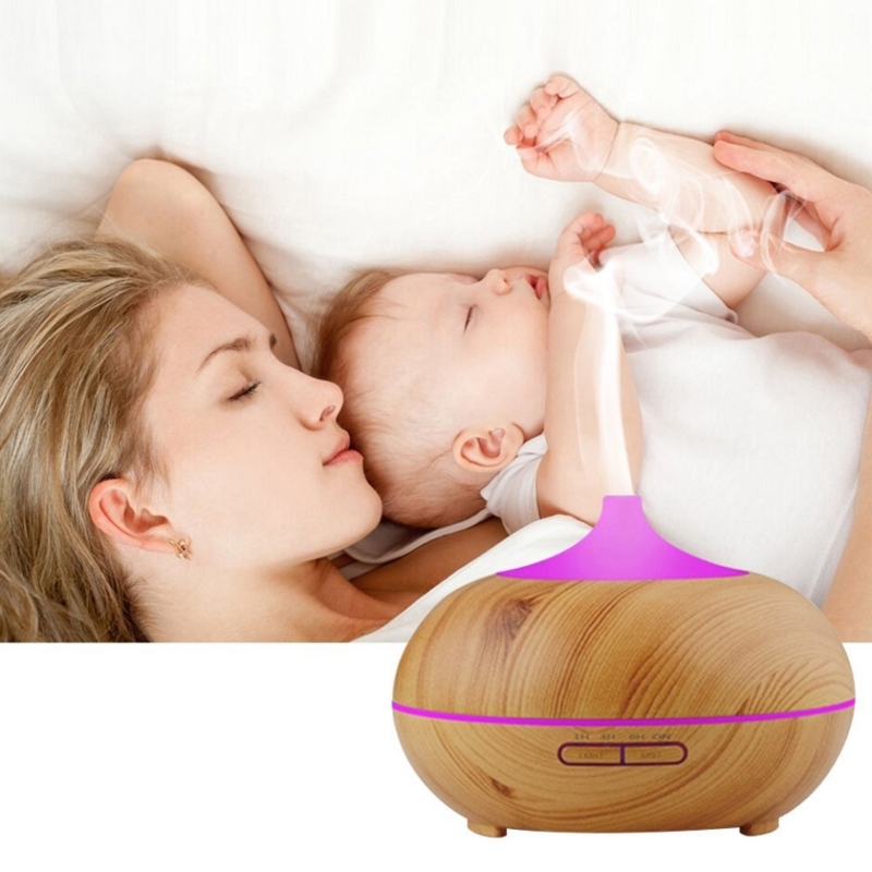 Nawilżacz powietrza z aromaterapią oświetlenie LED + Pilot