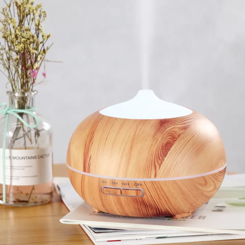 Nawilżacz powietrza z aromaterapią oświetlenie LED + Pilot