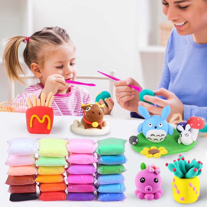 Piankolina magiczna masa plastyczna 24 sztuki + 6x Szpatułki