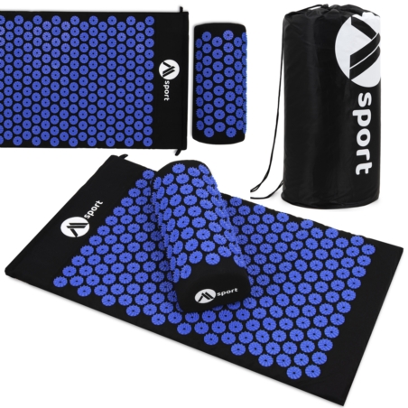 Mata zdrowotna do akupresury Niebieska + Poduszka + Worek