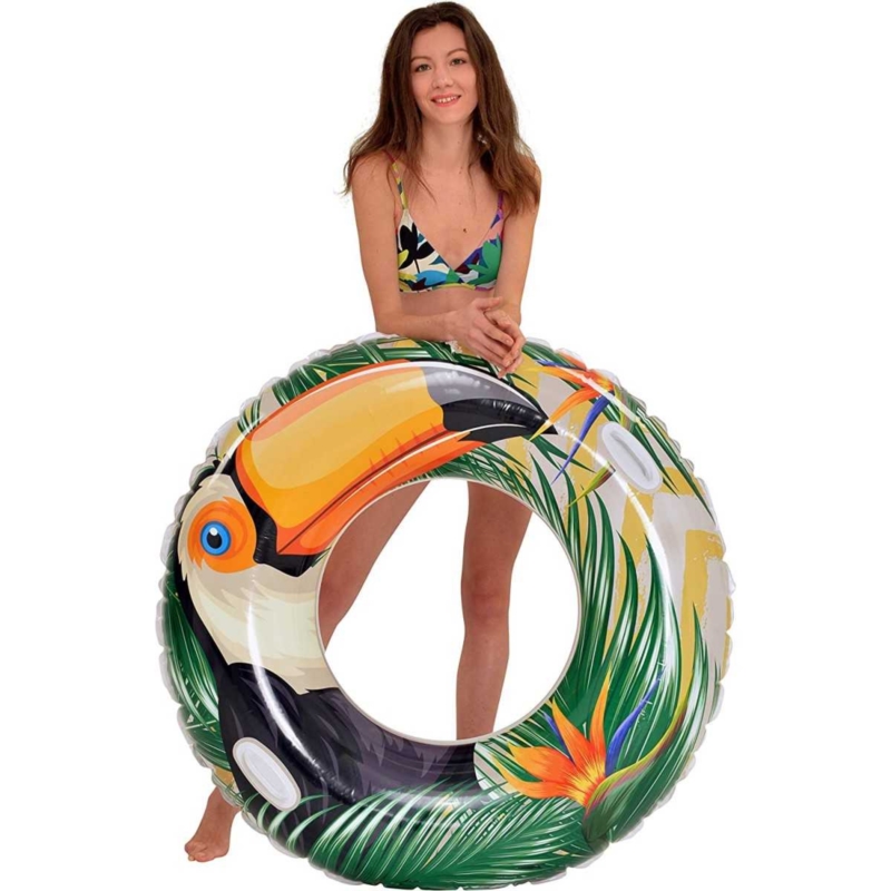 Koło do pływania dmuchane Flaming i Tucan 115cm