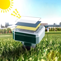 Odstraszacz na krety, gryzonie solarny kwadratowy zestaw 4 sztuk