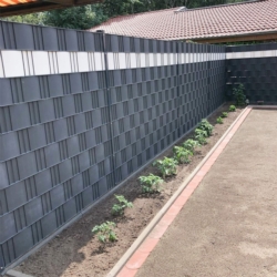 Komplet klipsów do taśmy ogrodzeniowej HARD klipsy19cm Antracyt 24 sztuki