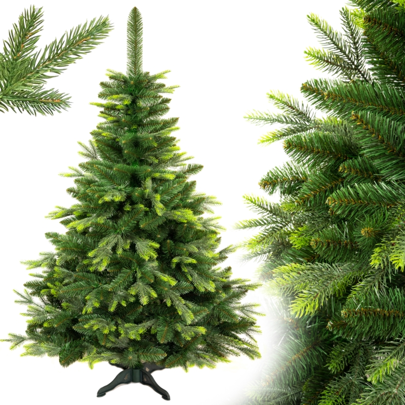 Choinka sztuczna na stojaku Sosna naturalna z gałązkami PE 220cm