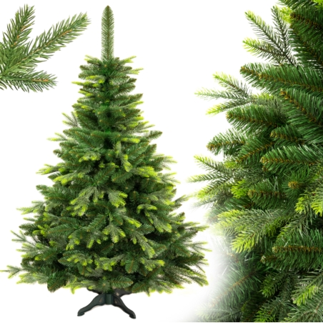 Choinka sztuczna na stojaku Sosna naturalna z gałązkami PE 220cm