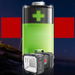 Latarka wielofunkcyjna z uchwytem akumulatorowa z funkcją Powerbank XXL