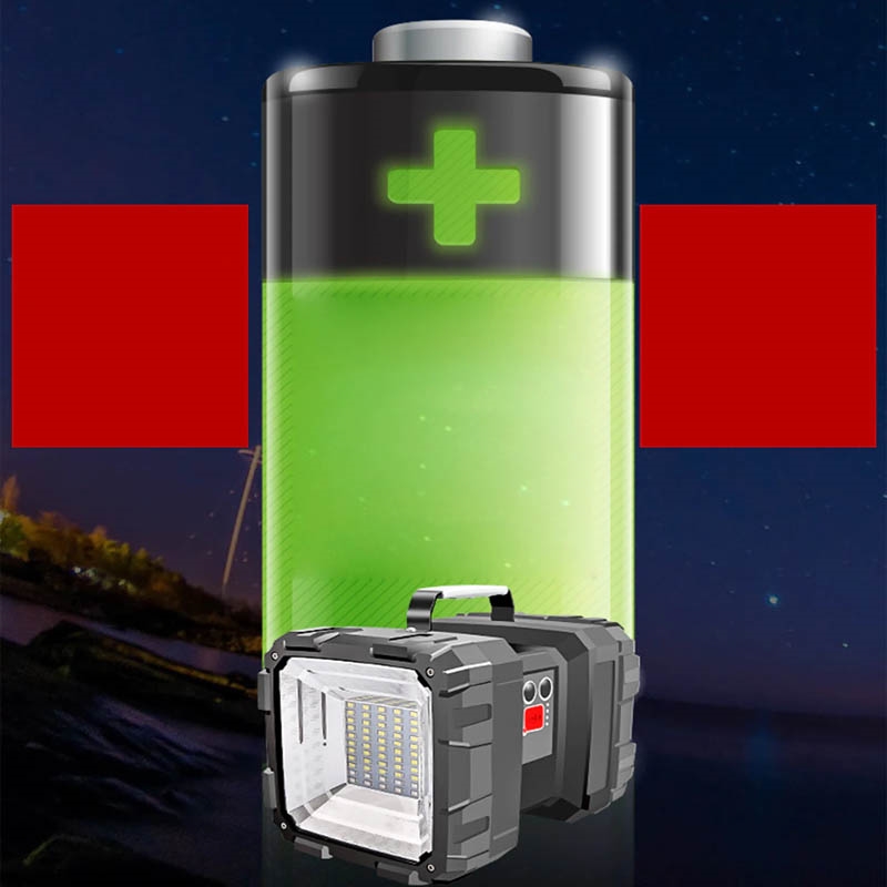 Latarka wielofunkcyjna z uchwytem akumulatorowa z funkcją Powerbank XXL