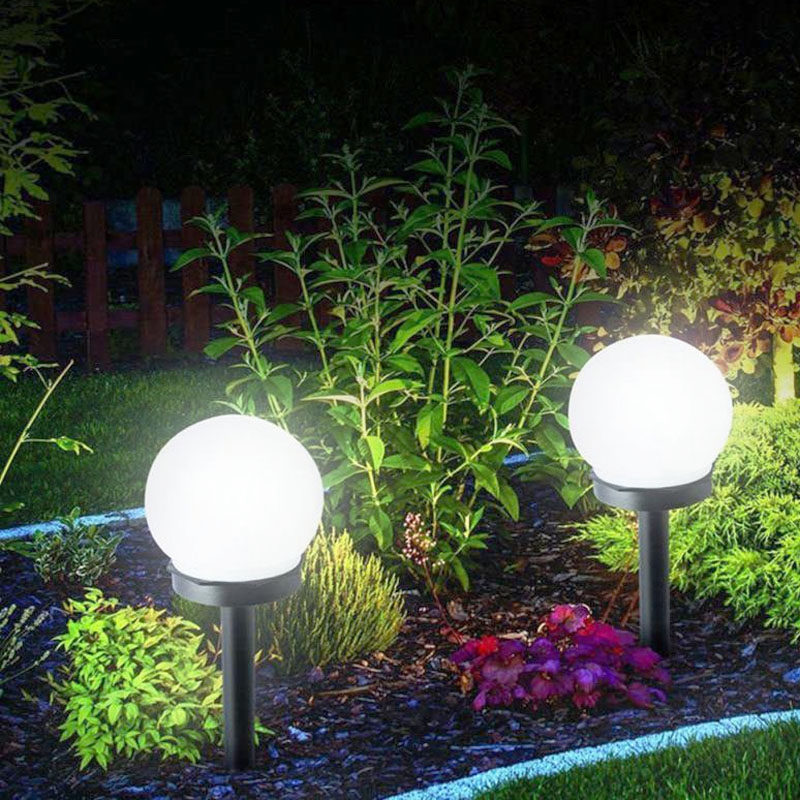 Lampa solarna gruntowa Kula świetlna LED 10cm 6sztuki