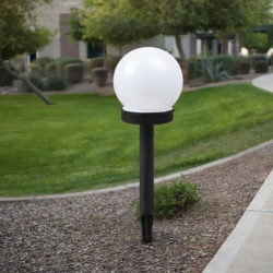 Lampa solarna gruntowa Kula świetlna LED 10cm 6sztuki