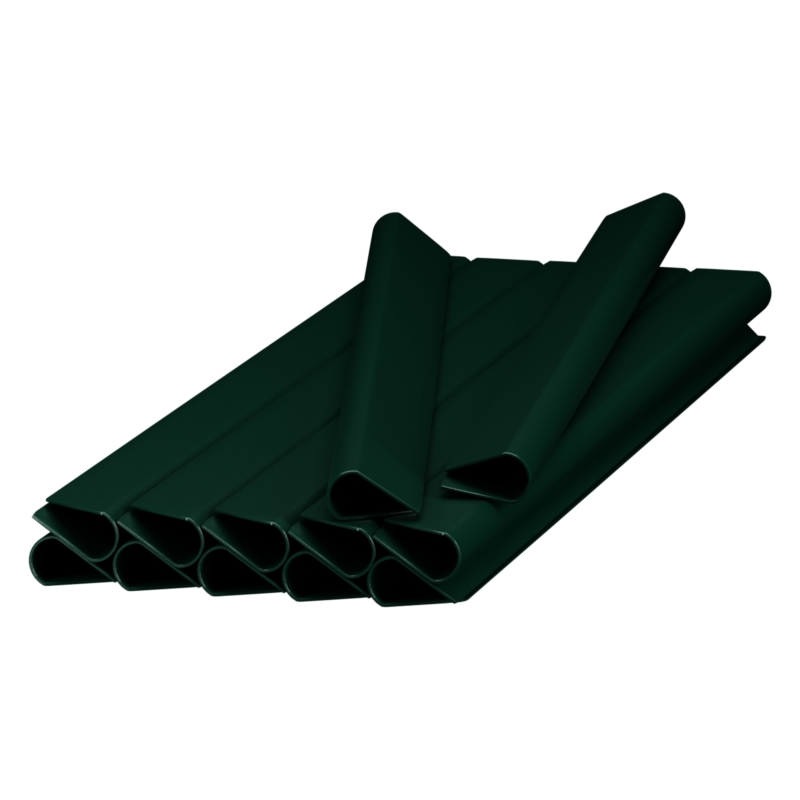 Klipsy do taśmy ogrodzeniowej 19cm Ciemny Zielony 12 sztuk