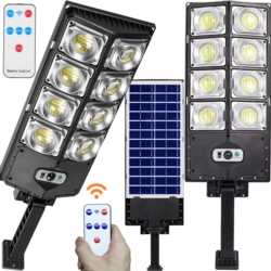 Lampa LED latarnia solarna uliczna 800W + Czujnik zmierzchu i ruchu + Pilot