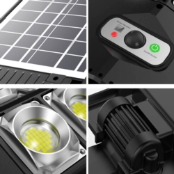 Lampa LED latarnia solarna uliczna 800W + Czujnik zmierzchu i ruchu + Pilot