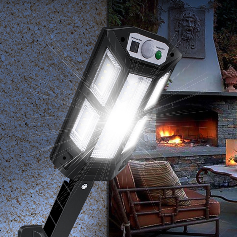 Lampa LED zewnętrzna solarna z czujnikiem zmierzchu + Pilot