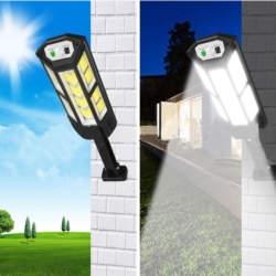 Lampa LED zewnętrzna solarna z czujnikiem zmierzchu + Pilot