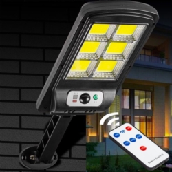 Lampa solarna naścienna LED 300W + Uchwyt + Pilot