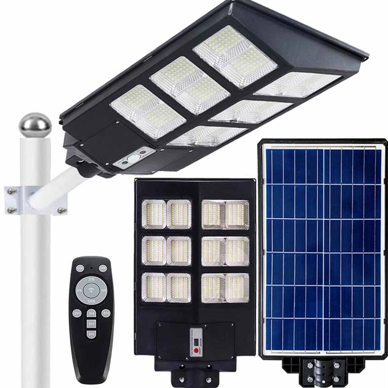 Lampa solarna naścienna LED 360W 45x34 cm