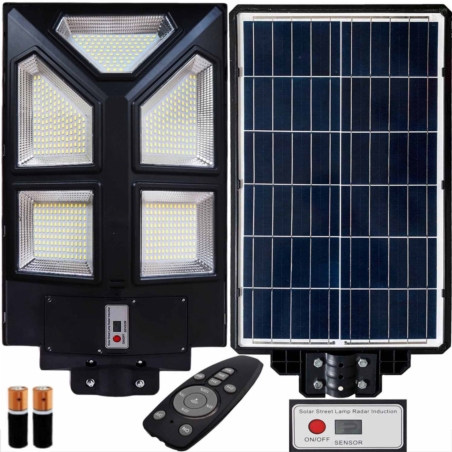 Lampa solarna naścienna LED 500W 62x36cm