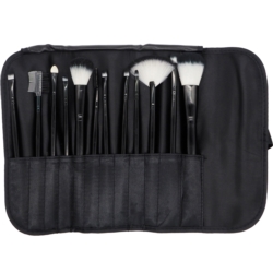 Pędzle do makijażu 12sztuk w etui Czarne