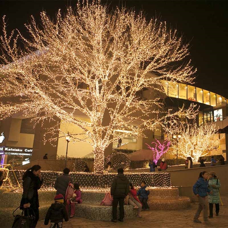 Lampki choinkowe świąteczne 200LED 12m IP44 Biały Ciepły