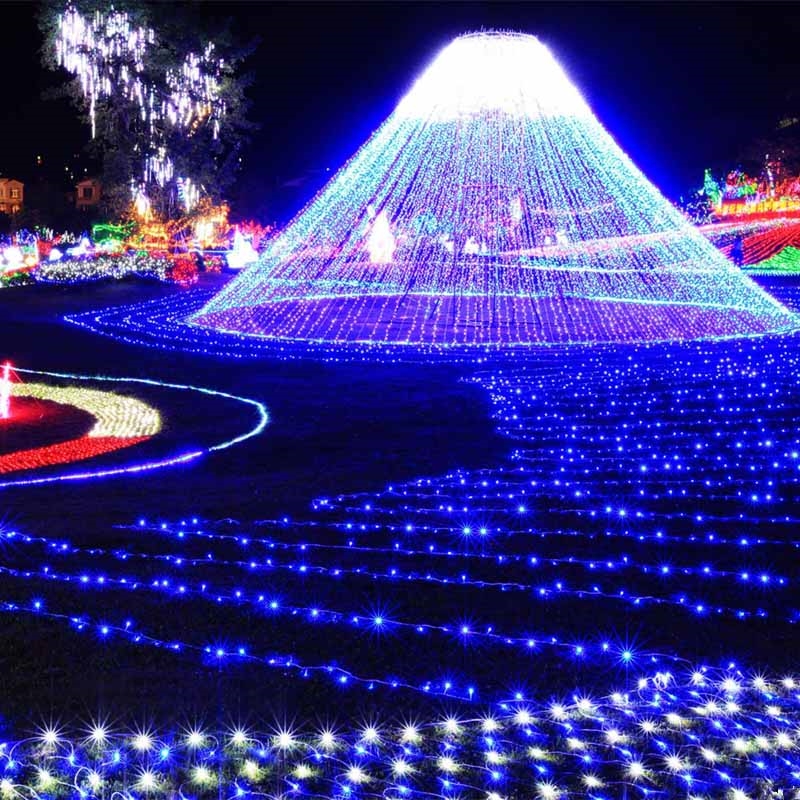 Lampki choinkowe świąteczne 500LED 32m IP44 Niebieski