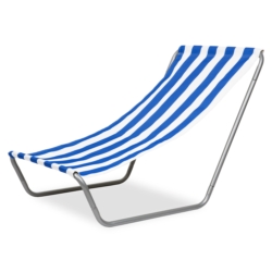 Leżak plażowy fotel ogrodowy składany Marynarskie Pasy + Torba