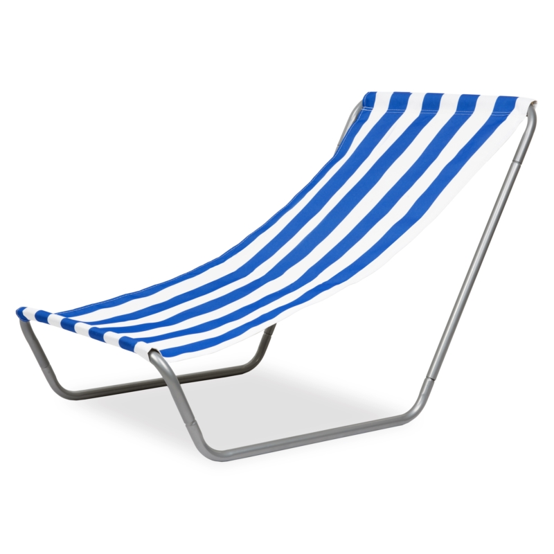 Leżak plażowy fotel ogrodowy składany Marynarskie Pasy + Torba