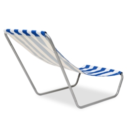 Leżak plażowy fotel ogrodowy składany Marynarskie Pasy + Torba